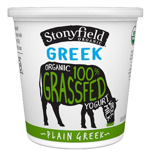 Stoneyfield 100% Grass-fed Greek Yogurt